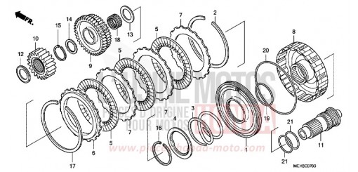 EMBRAYAGE NSA700A8 de 2008
